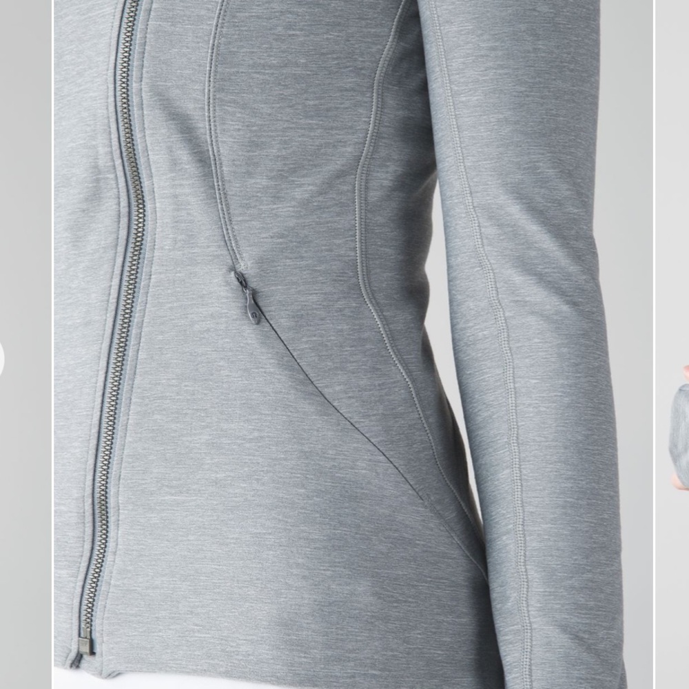 Lululemon Precision Jacket, Heathered Gray, Size 4 - image 7